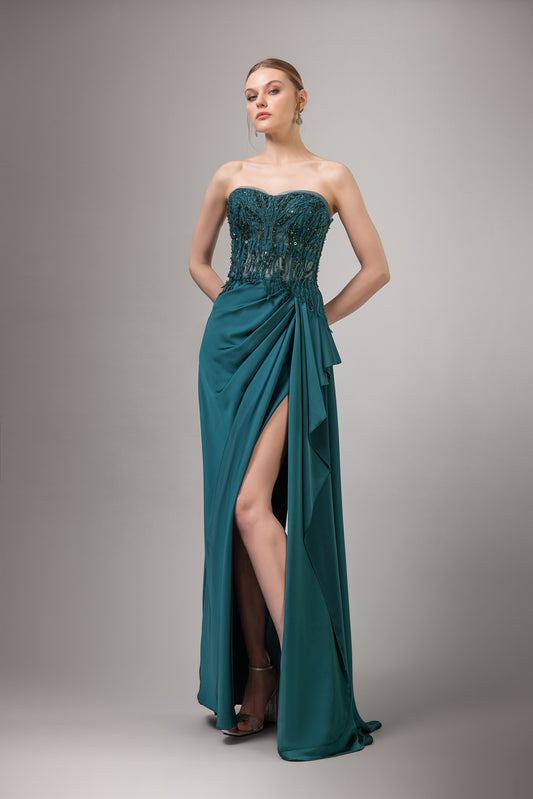 Abendkleid Straples
