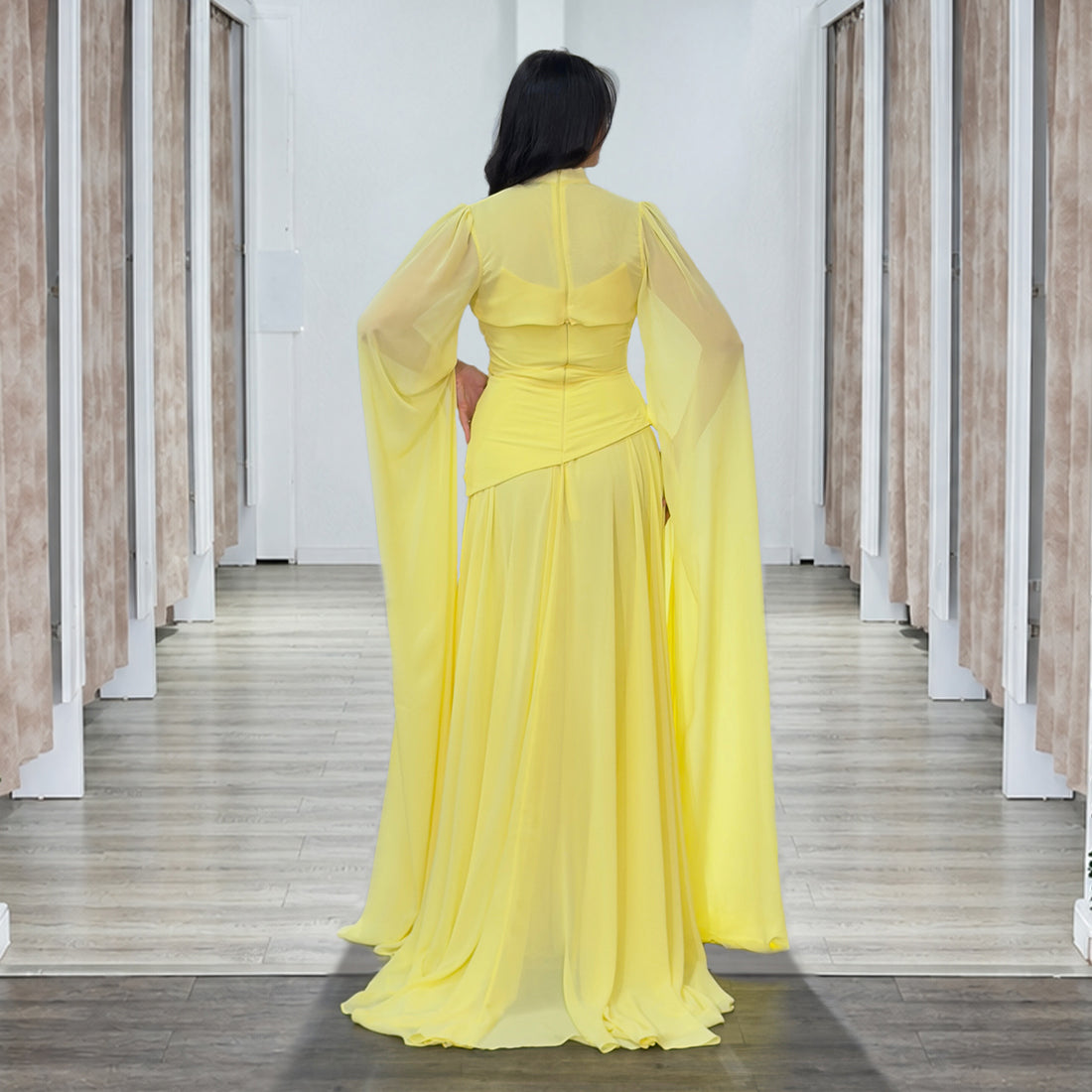 A-LINIEN-CHIFFONKLEID