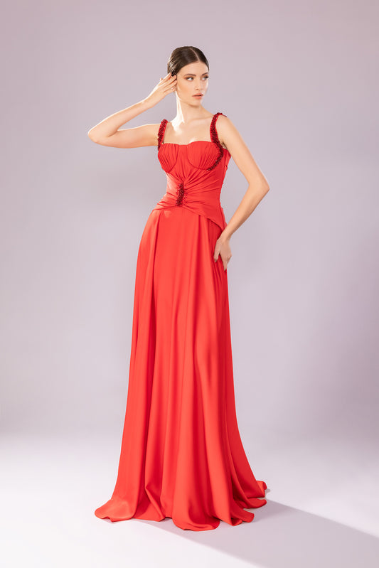 Abendkleid mit Träger