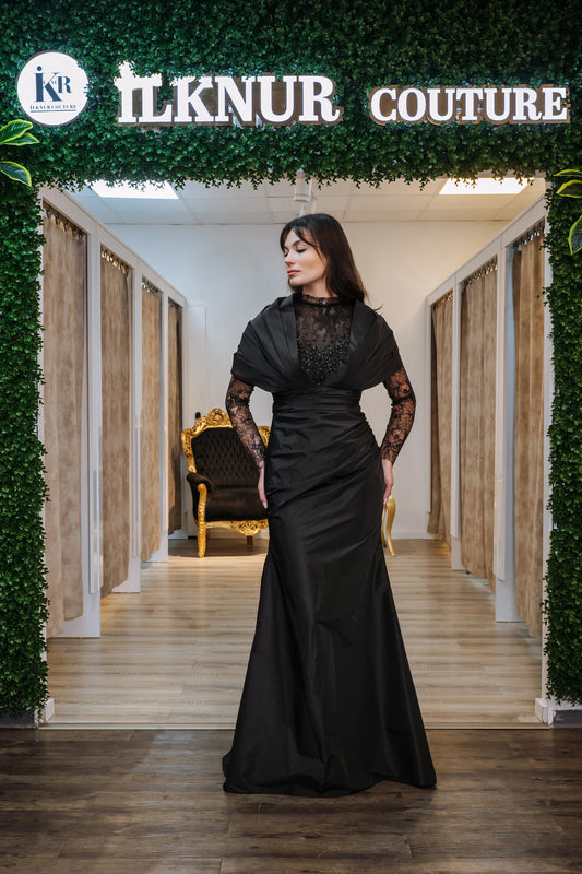 Abendkleid mit Spitze