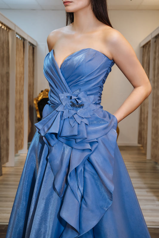 Ballkleid satin strapless