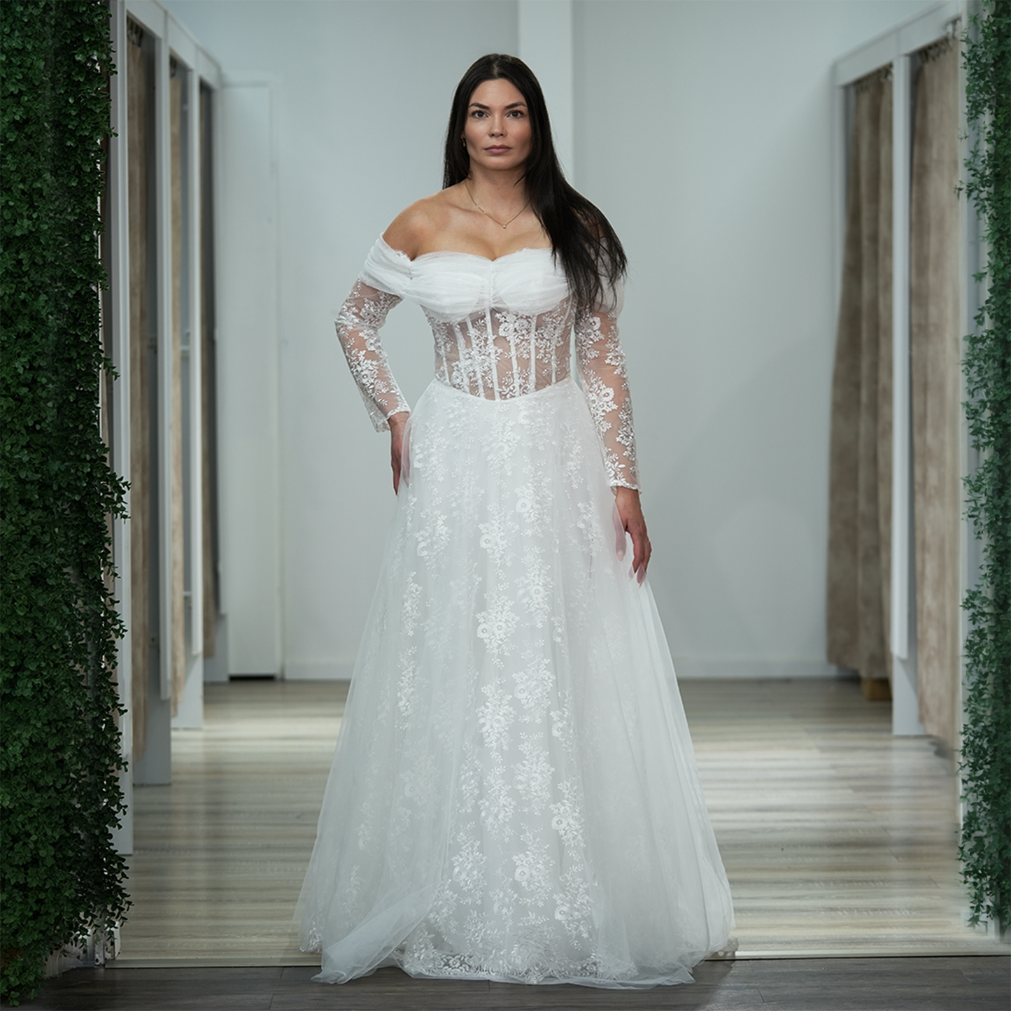 A-Linie Tüllkleid