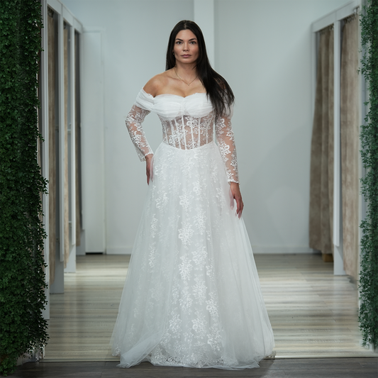 A-Linie Tüllkleid