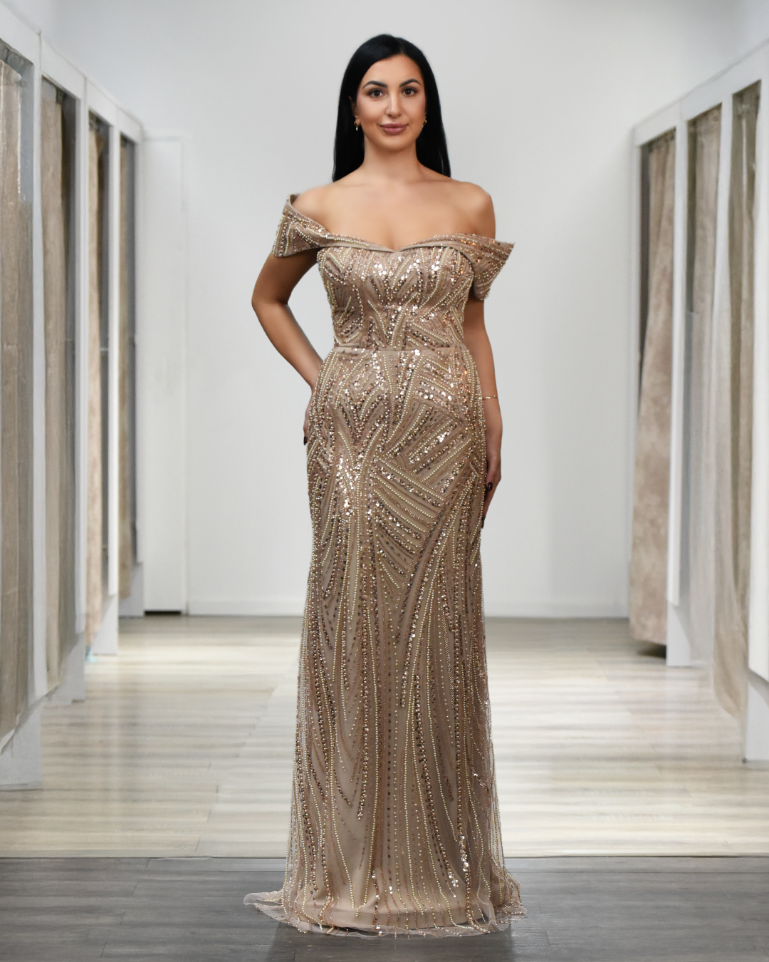Figurbetontes Abendkleid