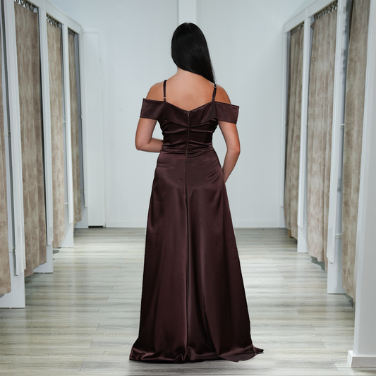 Satin A-Linie Kleid