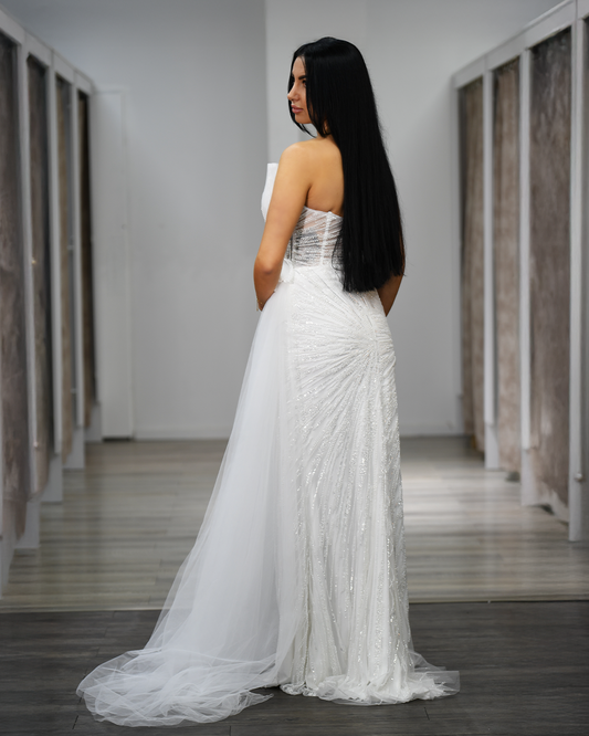 Figurbetontes Standesamtliches Kleid